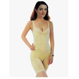 NEW WOMEN'S UNIQUE CLASSIC ORIGINAL SLIMMING BODYSUIT SHAPEWEAR BEIGE STYLE #051